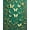 Teal, Pattern 2, variant on Flatwoven High Traffic Area Rug, Botanical Jungle Insect With Stylized Beetles And Butterfly Wing Overlays, Non Slip, Stain Resistant, Washable Area Rugs for Living Room, Bedroom(Green, 3X5)