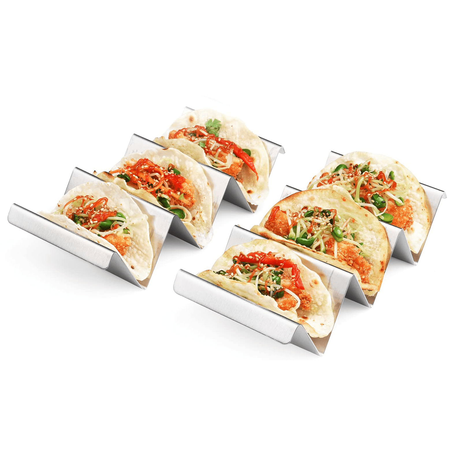 Stainless Steel Western-style Food Taco Holder Pancake Burrito Spring Rolls  Rack Baking Cooking Tool Kitchen Bakery Accessories - AliExpress