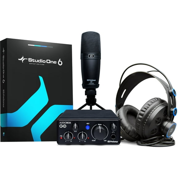 Paquete de grabación de estudio PreSonus AudioBox Go Creator