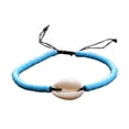 thumbnail image 1 of relayinert 1 Set Braided Bracelets Handcrafted Comfortable Shell Bracelet Exotic Atmosphere Teen Girls Fashion Accessory for Daily Dress Blue, 1 of 6