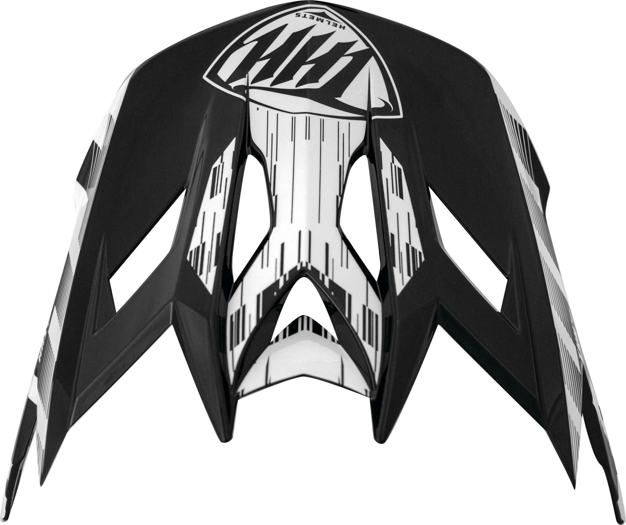 THH T42 Extreme Youth Helmet Replacement Visor/Peak Black/White