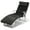 Black, variant on Patiojoy Cushioned Folding Chaise Lounge Chair Adjustable Recliner Black