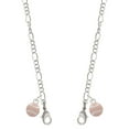 thumbnail image 1 of Silvertone Mini Pink Softball or Baseball Silvertone Face Mask Necklace, 1 of 2