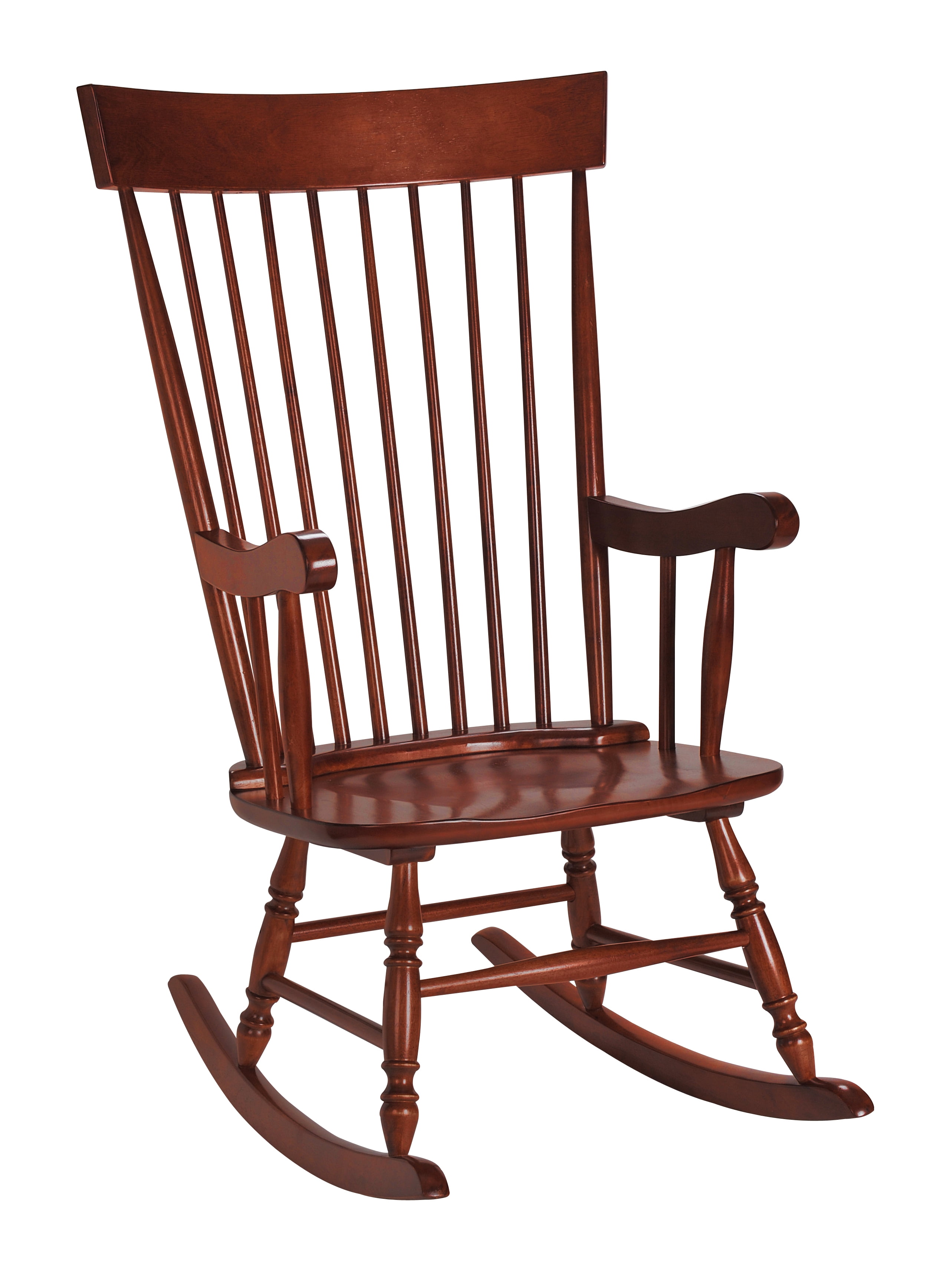 gift mark adult rocking chair, cherry