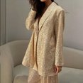 thumbnail image 7 of YueHuiYing Women's Sequin Jackets Open Front Blazer Jacket Casual Long Sleeve Sparkly Cardigan Coat, 7 of 7