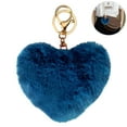 thumbnail image 3 of Coofit Key Chain Fashion Heart Shape Pom Pom Handbag Pendant Purse Charm Phone Charm, 3 of 6