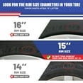 thumbnail image 6 of (4 Pack)15" Set of 4 Hubcaps Wheel Rims Cover for 2009-2019 Toyota Corolla Compatible with Steel Wheels Snap on Installation(15-inch,Black Lacquer), 6 of 7