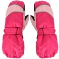 thumbnail image 2 of HNMKIU Outdoor Windproof Winter Warm Kids Ski Gloves for Boys and Girls Snowboarding Mittens One Size Youth Cold Weather Hot Pink,5-9 Years, 2 of 5