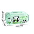thumbnail image 3 of Pencil Case Large Capacity Stationery Organizer, Multi Compartment Pen Pouch Durable Storage Bag, Portable Pencil Box for School Office Students Daily Use, 3 of 7