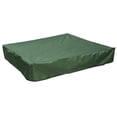thumbnail image 1 of Sandpit Cover 150x150cm Tarpaulin for Sandpit With Drawstring Waterproof Sandpit Beach Garden - Green, 1 of 9
