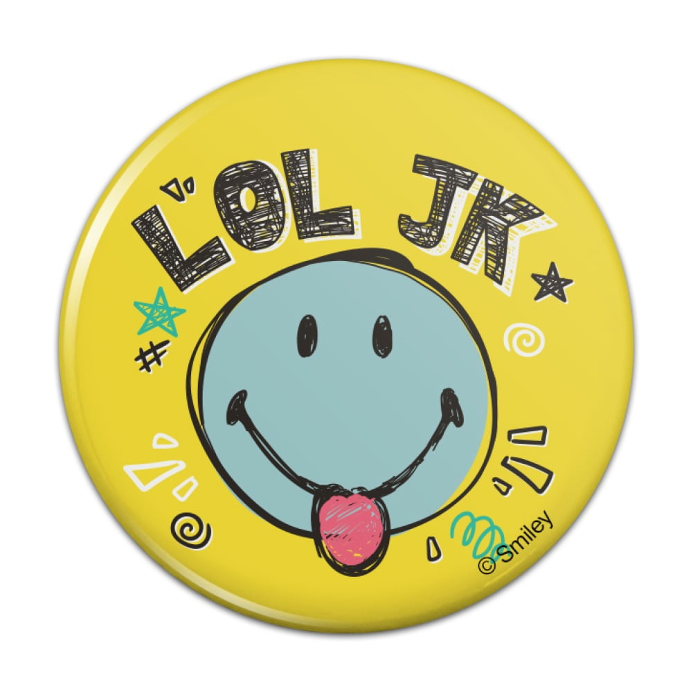 Graphics and More LOL JK Smiley Face Tongue Just Kidding Laugh Out