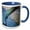 Blue/White, variant on 3drose, Split Rock, 11oz Two-tone Red Mug