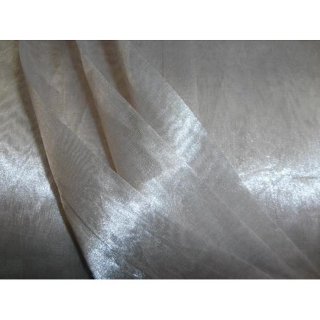 SHEER GOLD WHITE TISSUE SILK ORGANZA 44quot; wide Dyeable