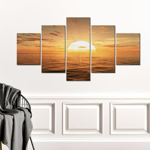 Canvas Wall Art Wall Decorations Prints Pictures Bedroom Landscape 5 Panels