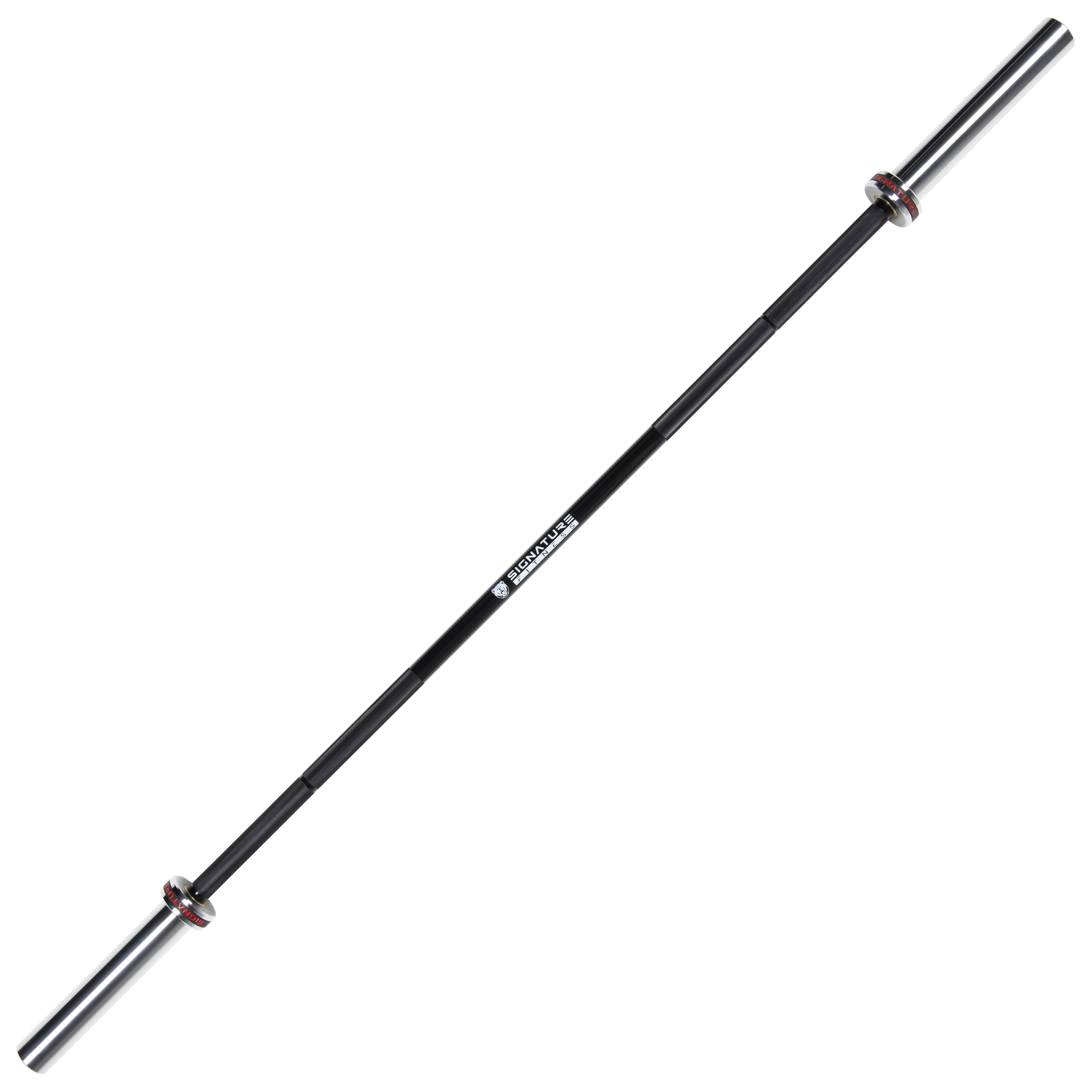 Signature Fitness Olympic Competition Barbells in Cerakote and Black Zinc, 190K PSI Rated for 1,500 Pounds