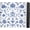 Blue and White Peony, variant on Black Gold Halloween Gothic Bat Mats Mahjong Mat