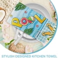 thumbnail image 6 of Hello Summer Pool Kitchen Dish Towels Set of 2, Duck Watermelon Swim Ring Flip Flops Ball Hand Towel Drying Baking Cooking Cloth, Palm Leaves Wave Stripes Seasonal Home Kitchen Decor 18x26, 6 of 6