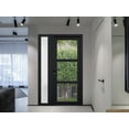 thumbnail image 5 of Front Exterior Prehung Metal-Plastic Door See-through / Manux 8555 Matte Black / Side Window / Office Commercial and Residential Doors Entrance Patio Garage 52" x 80" Left-hand Inswing, 5 of 5