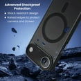 thumbnail image 3 of Entronix Magnetic Case for iPhone 17 Air – Heavy Duty Slim Dual-Layer Shockproof Cover, Black, 3 of 5