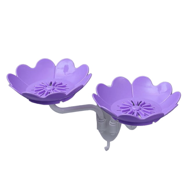 Soap Box No Need For Drilling Wall-mounted Double-layer Draining Flower Soap Box Soap Rack And Storage Rack