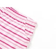 thumbnail image 6 of Beezizac Summer Pajamas for Girls – Fuchsia & Stripe PJS Ultra Soft Jammies Set Size 6, 6 of 7