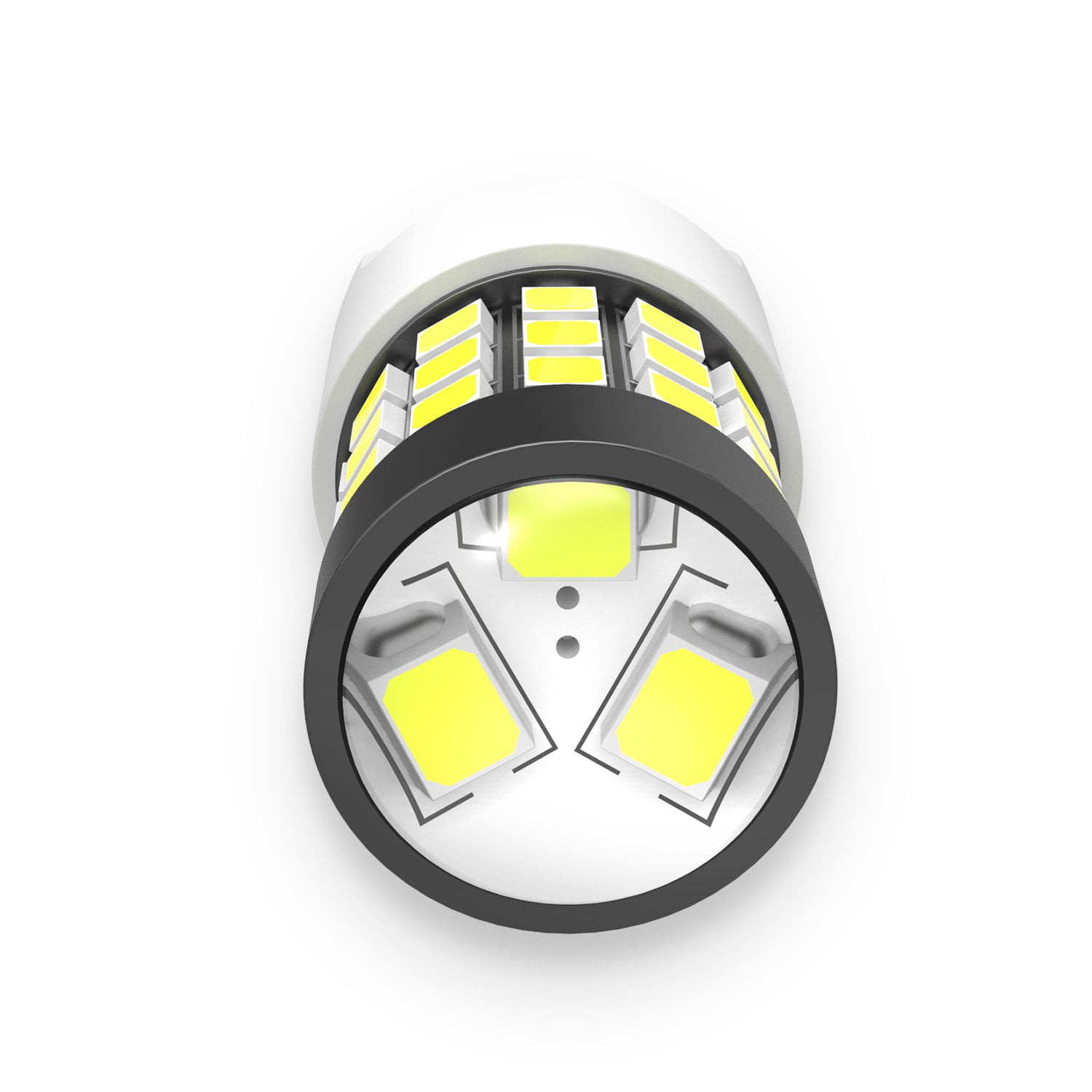 7443 Legal Safety LED Strobe Flashing Backup,Brake,Turn Signal Light 6000K White