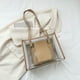 thumbnail image 4 of Bolso de mano para mujer, 2 unidades/juego, bolsa transparente de PVC para axila, bolsas de compras (caqui) Likrtyny Para Estrenar, 4 of 9