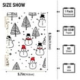 thumbnail image 2 of FORMRS 1-Subject Spiral Notebook 8" x 5" College Ruled 60 Refillable Sheet A5 Hard Cover, Black Cartoon Snowmen, 2 of 7