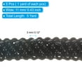 thumbnail image 2 of Uxcell 5 Yard  3mm OD 0.43" Wide Faux Pearl Lace Ribbon Black 5Pack, 2 of 5