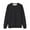 Black, variant on Women's Oversized Sweatshirt Crewneck Solid Color Long Sleeved Pullover Sweater, Elegant Casual Athletic Top For St. Pa's Holiday,Size:S