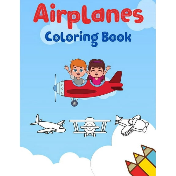 Airplanes Coloring Book for Kids (Paperback)