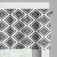 thumbnail image 3 of Ambesonne Geometric Valance Pack of 2, Monochrome Americas, 54"X18", Black White, 3 of 5