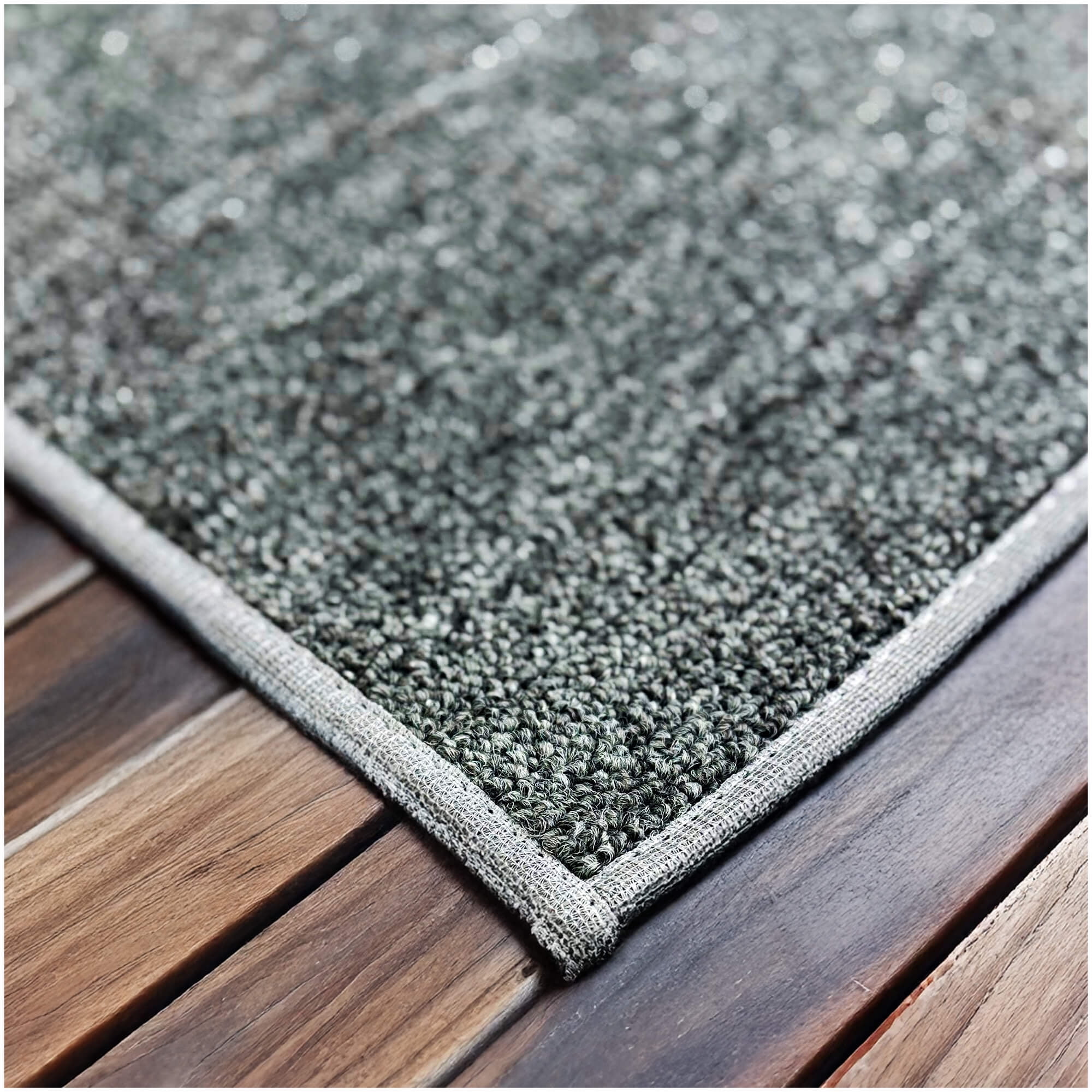 Koeckritz Rugs Charcoal 2'x10' Standard Area Rug for Indoor or Outdoor Living Spaces