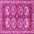 thumbnail image 1 of Ahgly Company Indoor Square Persian Pink Traditional Area Rugs, 7' Square, 1 of 4