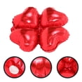 thumbnail image 3 of GOOHOCHY 50 globos de aluminio con forma de corazón de trébol de cuatro hojas para decoración de fiestas, bodas, cumpleaños y festivales (rojos)., 3 of 7