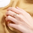 thumbnail image 3 of (Paquete de 2) (D) Anillos abiertos de serpiente vintage Anillo de dedo índice de cruz de cristal Anillos ajustables sonrientes Anillo de pintail Joyería Regalos para mujeres y niñas, 3 of 5