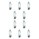 thumbnail image 3 of Soidarity Mini señuelo de pesca, luz de gota profunda, bajo el agua, activado por agua, cebo ligero diseñado, cebo intermitente, bajo, Halibut, Walleye, blanco 10piezas Soidarity CBP097131, 3 of 4