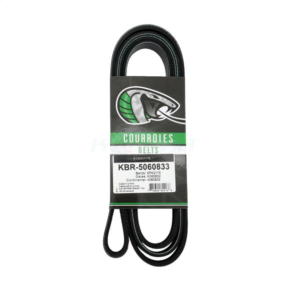 Kobra Serpentine Ceinture KBR-5060833 pour Voiture Honda HR-V Ford F-150 Porsche 911 Boxster Chevrolet Camaro Pontiac Firebird Focus Taurus Cayman