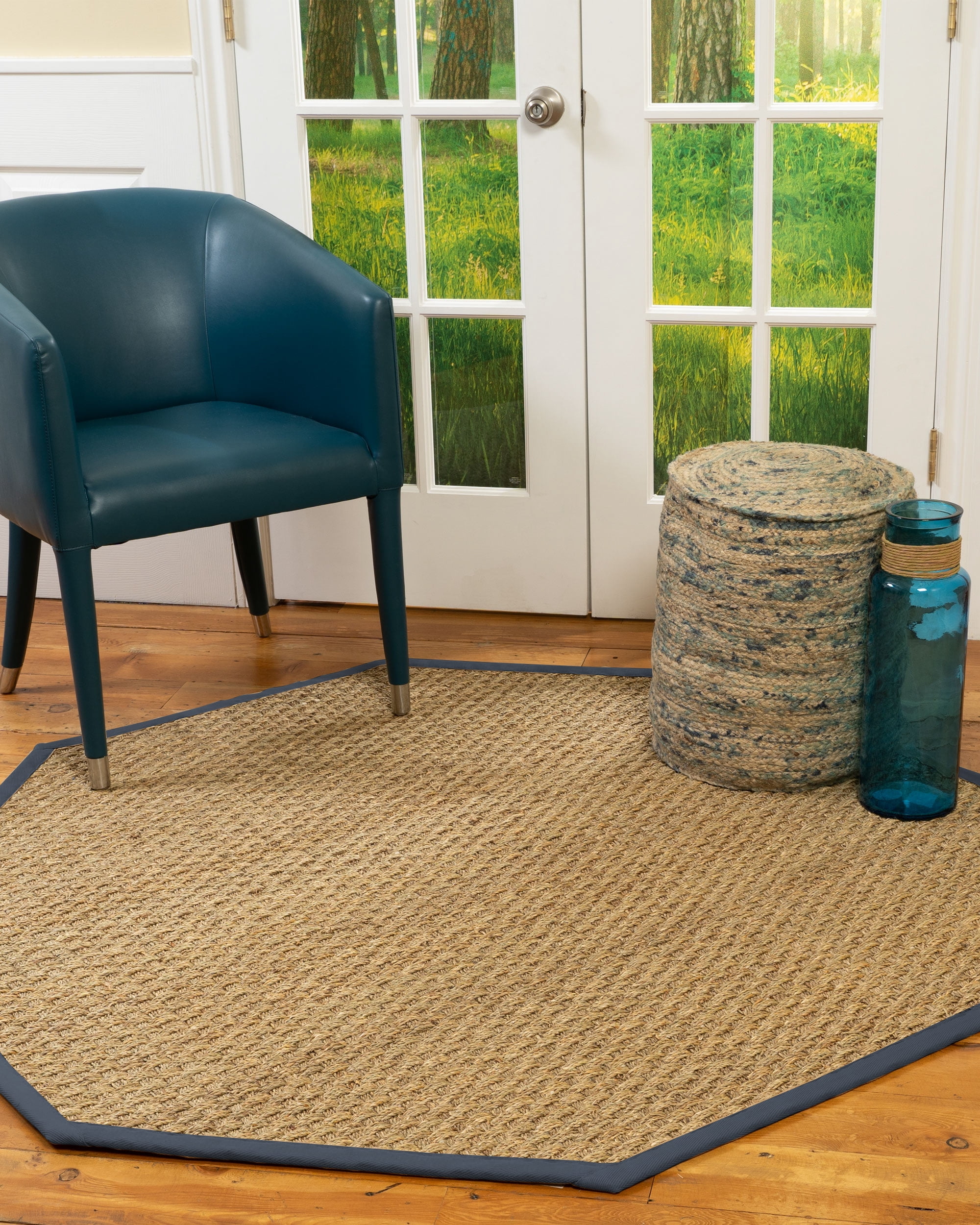 Natural Area Rugs Basketweave Custom Seagrass Rug, 10 ...