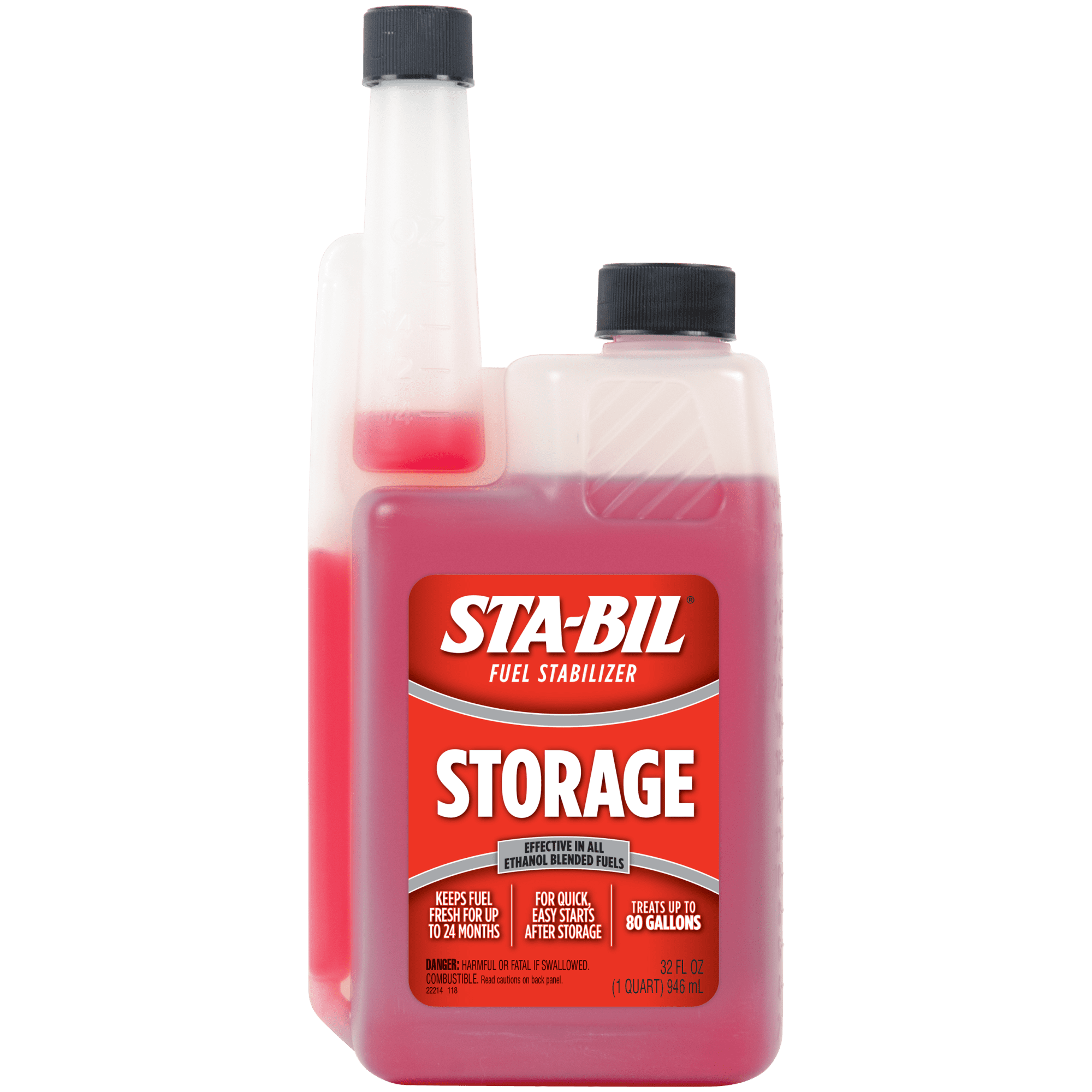 STA-BIL Storage Fuel Stabilizer - Keeps Fuel Fresh For Up To Two Years,  Effective In All Gasoline Including All Ethanol Blended Fuels, For Quick,  Easy