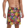 thumbnail image 5 of KLL Daisies Flowers for Men's 1-Pack Shorts,Sleep Pajama Shorts for Men Soft Pj Shorts Men's Pajama Bottoms Sleepwear -3X-Large, 5 of 7