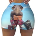 thumbnail image 2 of Lsque Elephant Sits Pattern High Waisted Biker Shorts for Women-Tummy Control Fitness Athletic Workout Running Yoga Gym Shorts,Moisture-Wicking-X-Large, 2 of 9