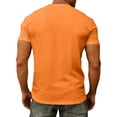 thumbnail image 7 of NinXxx Men's Short Sleeve Pocket Crew Neck Casual Outdoor Tee Orange XXL, 7 of 7