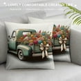 thumbnail image 3 of JRXY Bless Our Home Farmhouse Eucalyptus Leaves Throw Pillow Covers, Truck Home Sweet Home Cushion Case Decorations White, 3 of 5