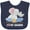 Navy Blue, variant on Inktastic I Love My Grandpa Cute Elephants with Moon and Stars Boys or Girls Baby Bib