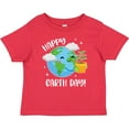 thumbnail image 3 of Inktastic Happy Earth Day Cute Smiling Planet Earth with Tree Boys or Girls Baby T-Shirt, 3 of 5