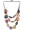 Round A, variant on Bohemian Wooden Coconut Shell Wood Beaded Choker Necklace African Ethnic Colorful Long Layered Bib Multilayer Flower Geometric for Women Chunky Party Costume Vaction Jewelry