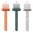 thumbnail image 3 of Qarigey Cepillo de peine 2 en 1, garras, mango antideslizante, eliminador de desechos, limpieza de bolsillo para el hogar, herramientas de peluquería, Cuidado del cabello Verde Qarigey CE013959-02, 3 of 6