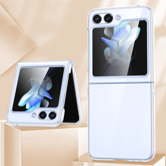 for Samsung z flip 4 5 cell phone back cover transparent clear PC protect hard phone case for samsung z flip 6
