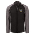 thumbnail image 2 of Men's-Cutter & Buck  Heather Black LA Galaxy Big & Tall Adapt Eco Knit Hybrid Recycled Full-Zip Jacket, 2 of 3